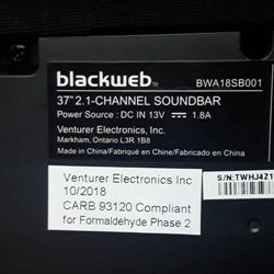 Blackweb soundbar 37 2025