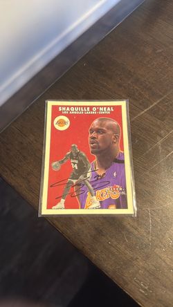 Shaquille O'Neal Fleer Tradition Signed Basketball Card