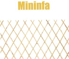 Mininfa Expandable Bamboo Trellis, Expandable Fence 36 by 72 inch, for Dog, pet, Climbing Plants, Vine, Ivy, Rose