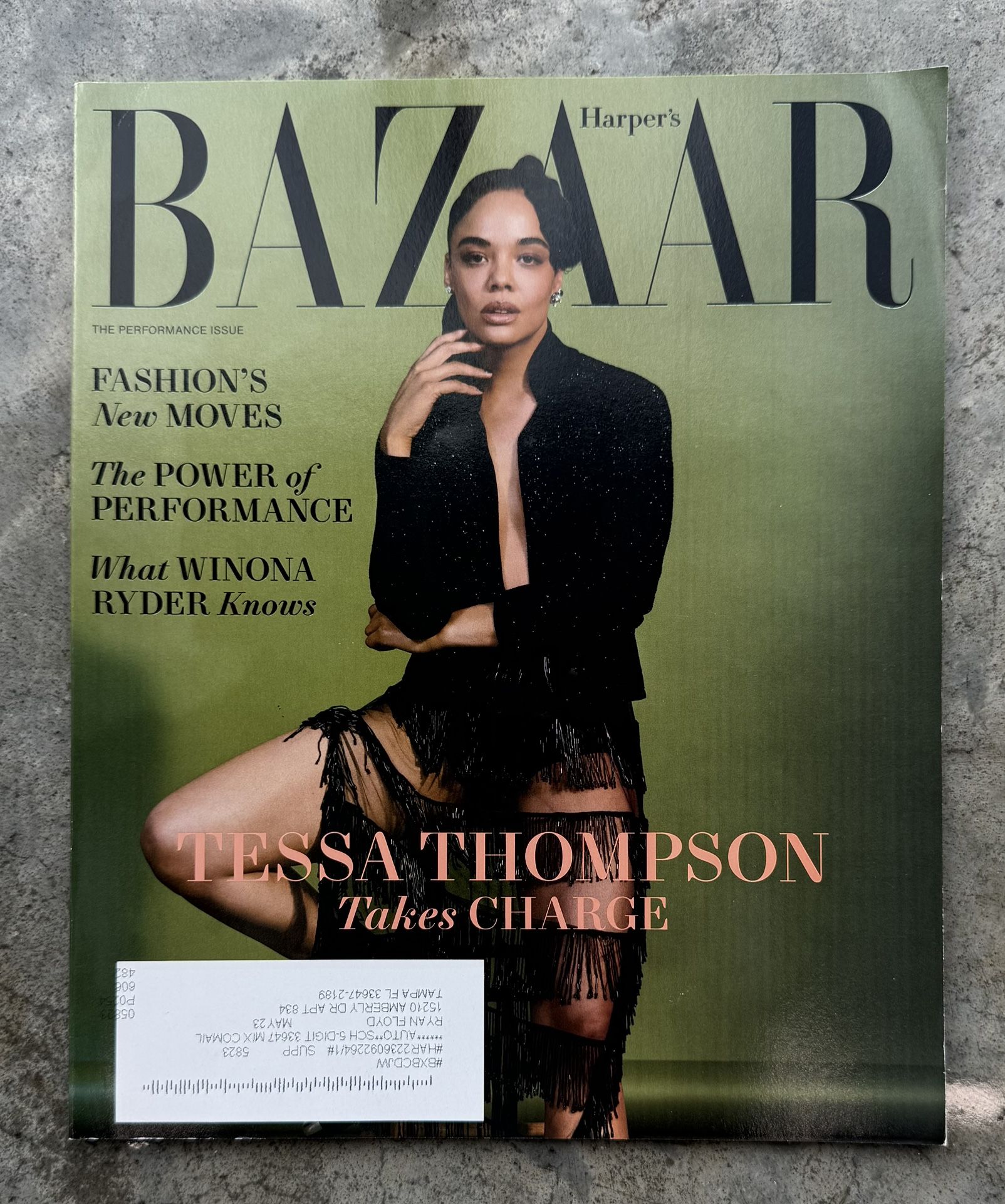 Harper's Bazaar Magazine August 2022 Tessa Thompson