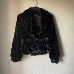 Brand new woman’s Black fur coat up for sale