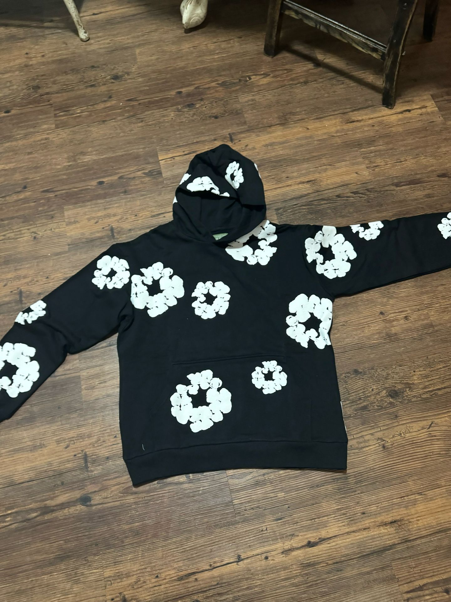 Denim Tears Hoodie Black Medium