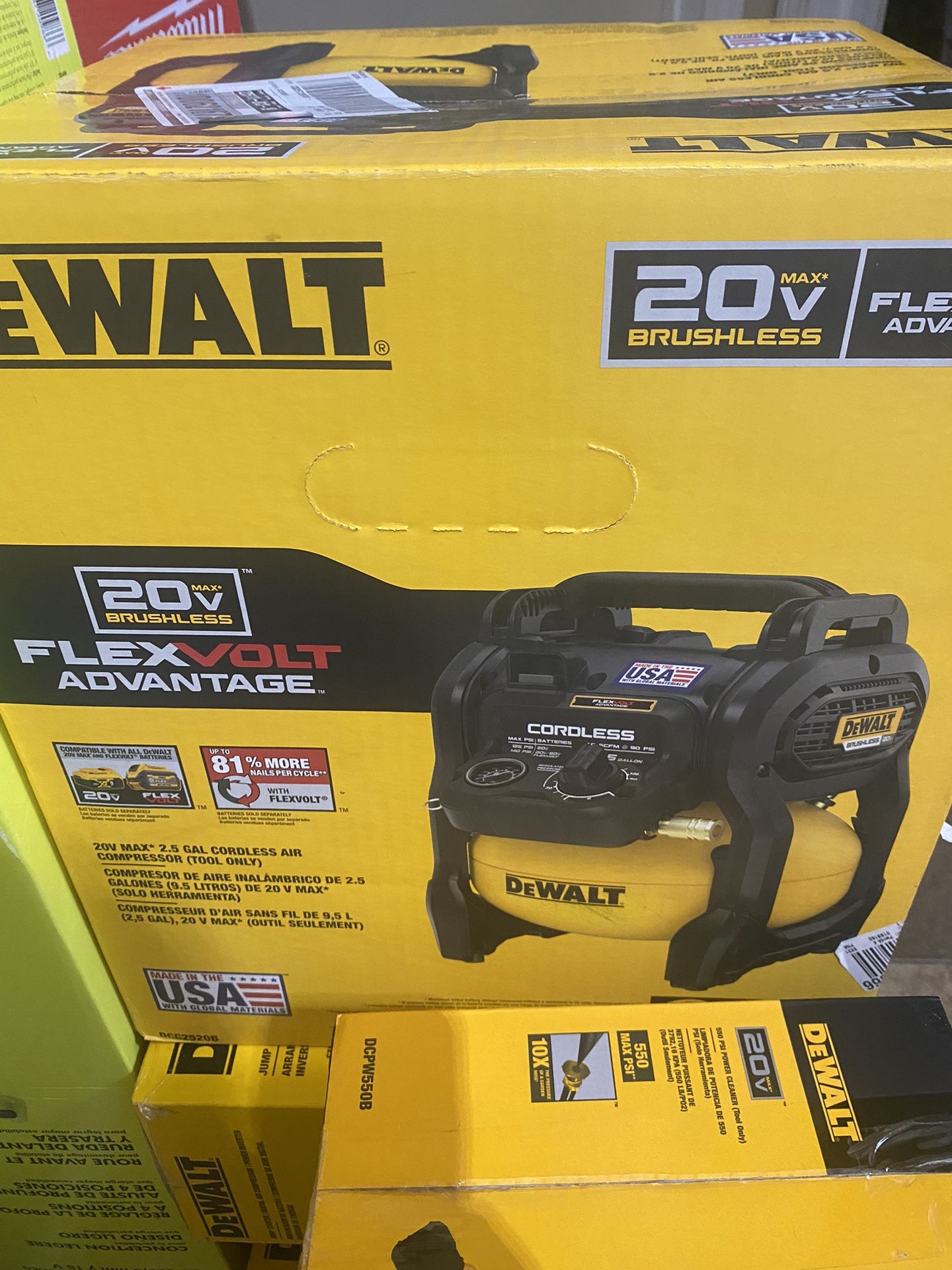 Dewalt Cordless Air Compressor 20v