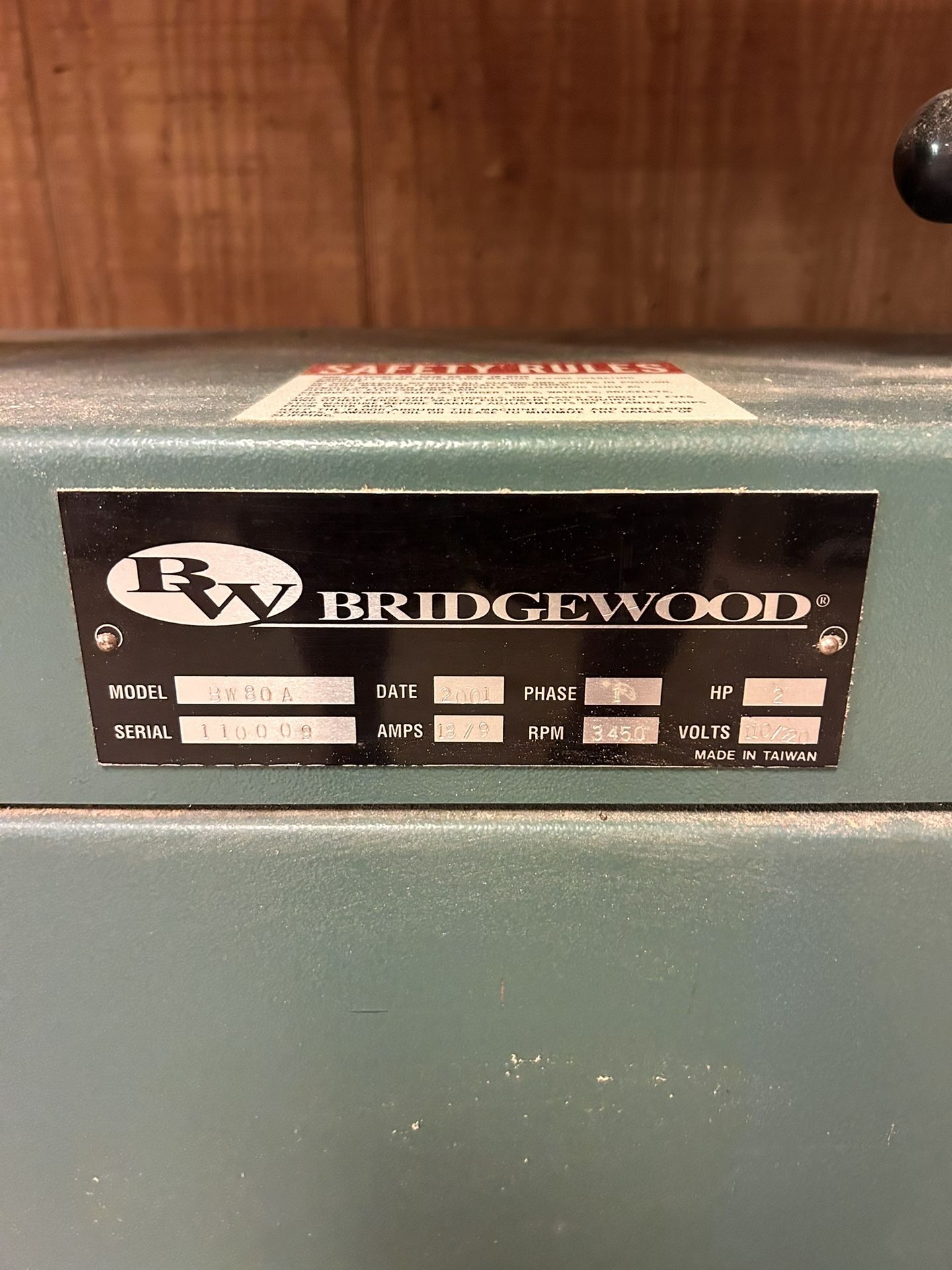 Bridgewood Edge Sander