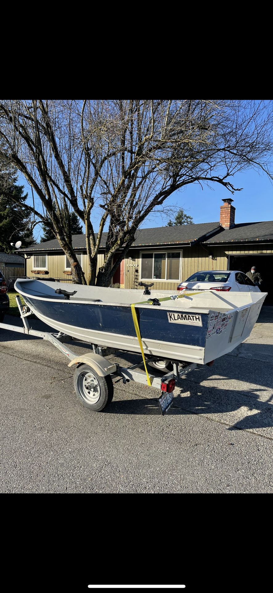 12’ Klamath Fishmaster Aluminum Boat REDUCED  (Boat Only)