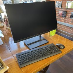 Lenovo IdeaCentre All-in-One Desktop Computer 24” FHD W11 Ryzen 5 6-Core 16GB RAM 512GB SSD
