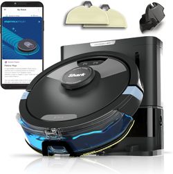 Shark Matrix Plus 2in1 Robot Vacuum & Mop with Sonic Mopping, Matrix Clean, Home Mapping, HEPA Bagless Self Empty Base, CleanEdge, for Pet Hair, Wifi,