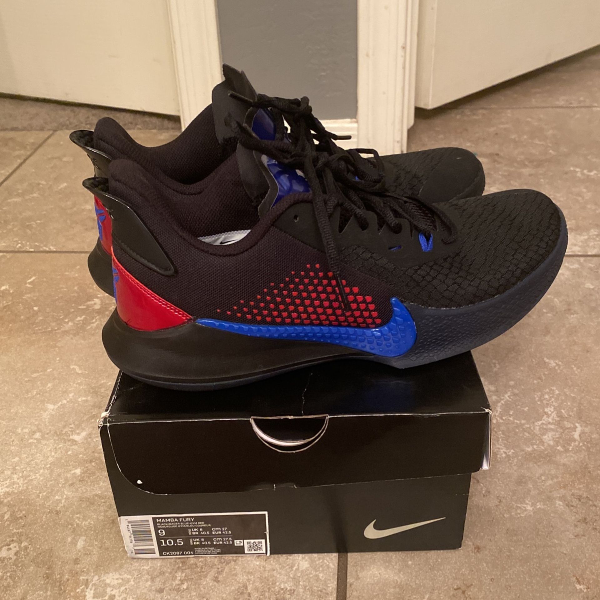 Blue Nike Mamba Fury Black Red Nike Mamba Fury EP 'Black Racer
