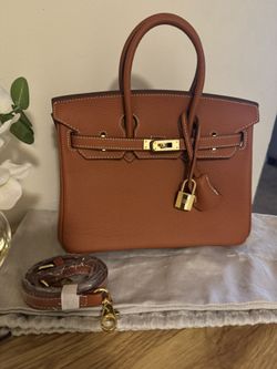 Cute Leather Bag Small Brown New