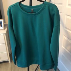 Mondetta Ladies Sweatshirt Size L Color Teal New