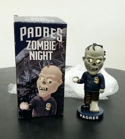 Ultra Rare Padres Zombie Bobblehead from 2016 Horror/MLB Mashup
