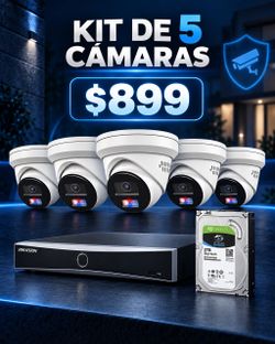 Hikvision kit Completo 4k .5 Cameras.
