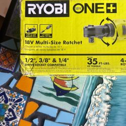 Ryobi Ratchet 18v Multi Size