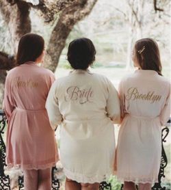 Bridal custom Shirts and robes