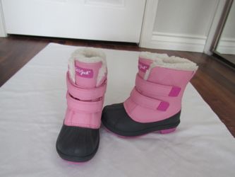 Girls Children's 10 Pink/Gray Snow Boots, Cat & Jack