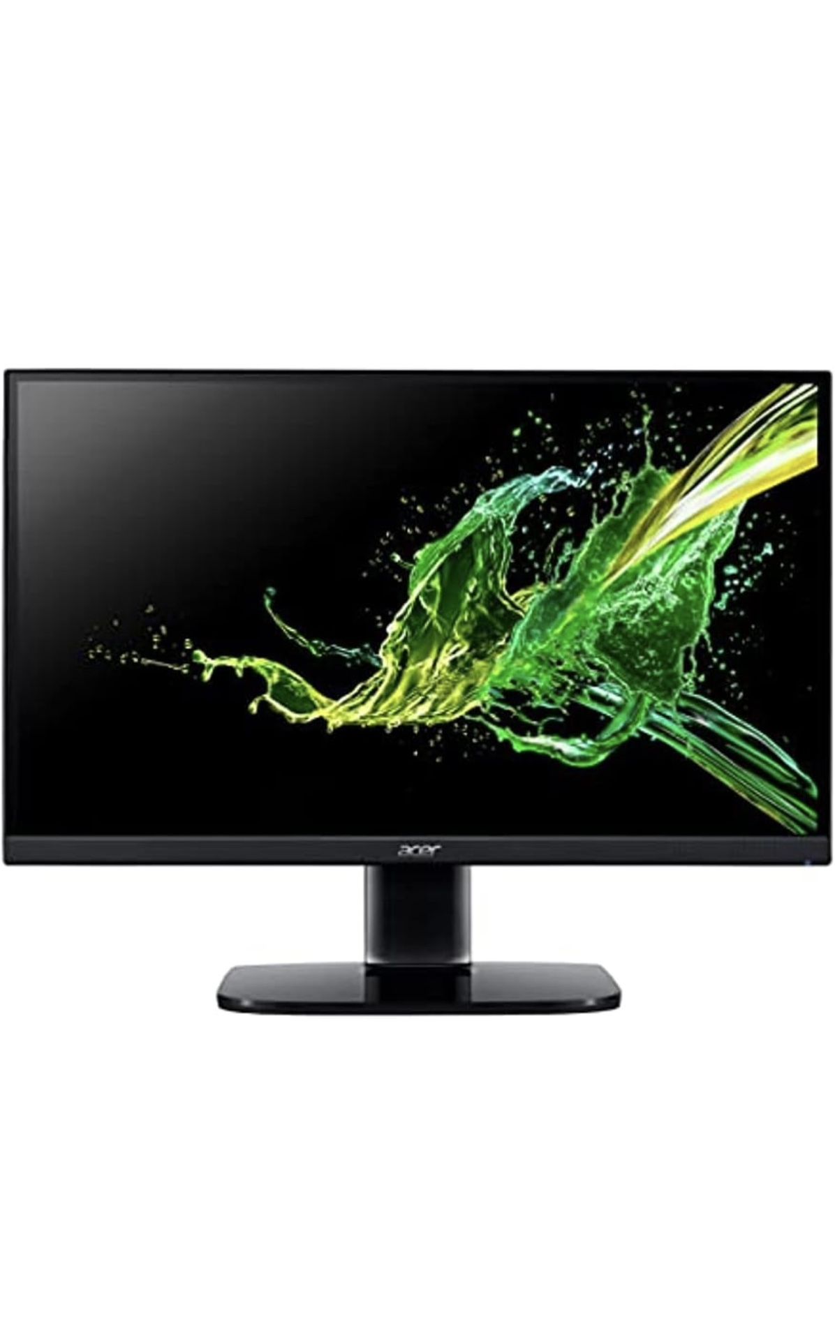 acer KA272 EQBI 27 inch Monitor FullHD 1920x1080 100Hz 1ms Response Time IPS Technology 250Nit VGA HDMI AMD FreeSync Black