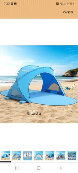 Beach tent for 3 persons new in box pick up in pomona $45