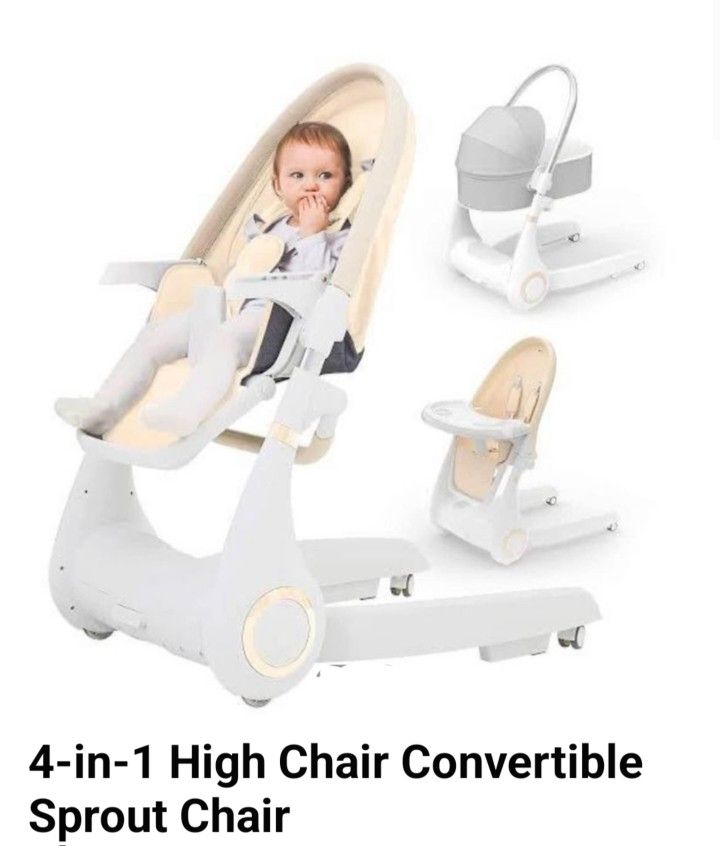 4 IN 1 CONVERTABLE BASSINET/HIGH CHAIR
