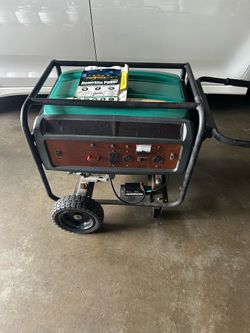 Homesite 6500 gas powered generator with electric start