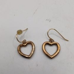 925 mom Jordan heart earrings