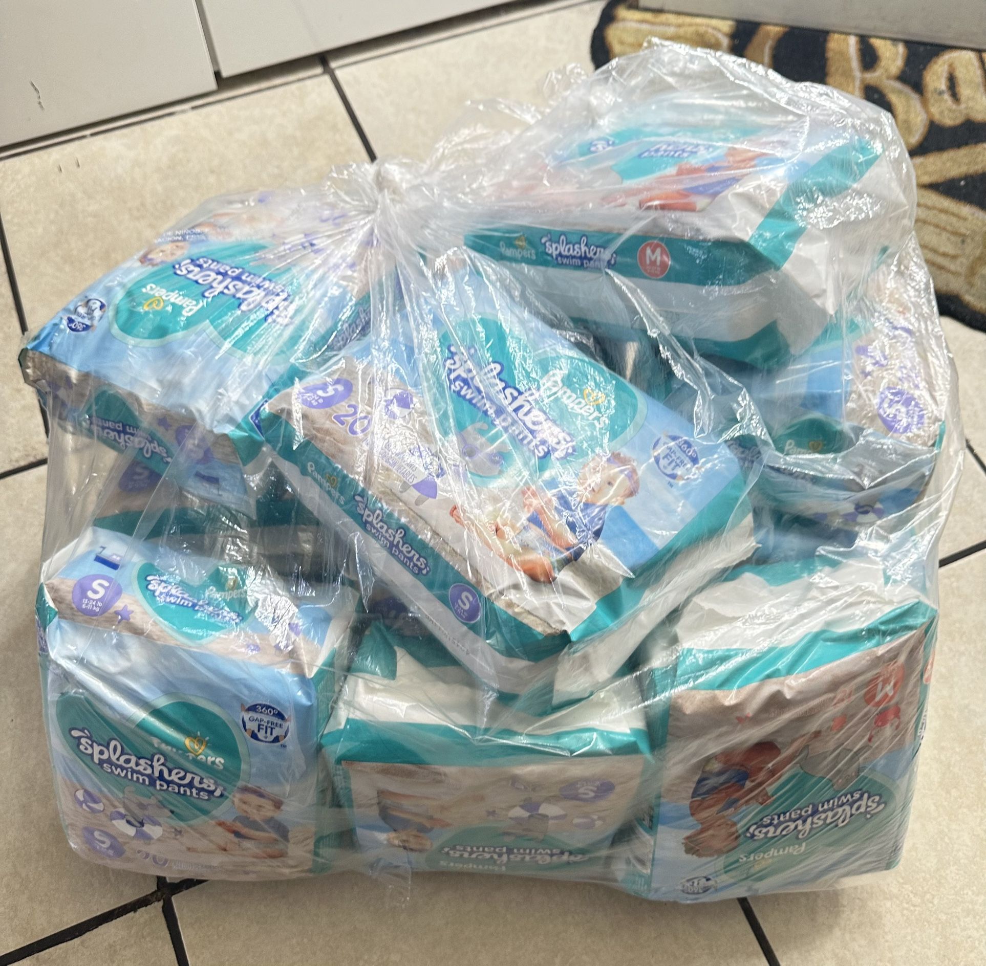 Pampers Splashers Swim Pants Diapers 14 Packs For $25