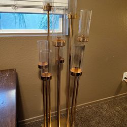 8 Arm Gold Candle Holder 