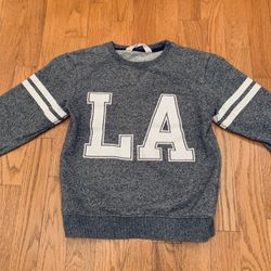 Boys H&M LA Team Logo Sweatshirt, Gray  Sz 6-8, Excellent
