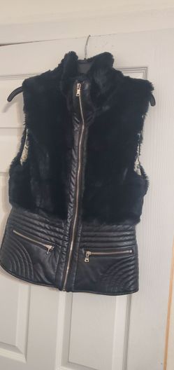 faux leather accent jacket by the brand Fate