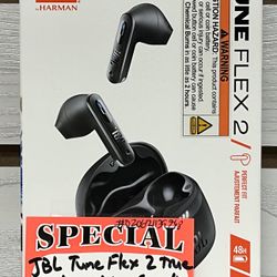 JBL Tune Flex 2 True Wireless Noise Cancelling Earbuds New 