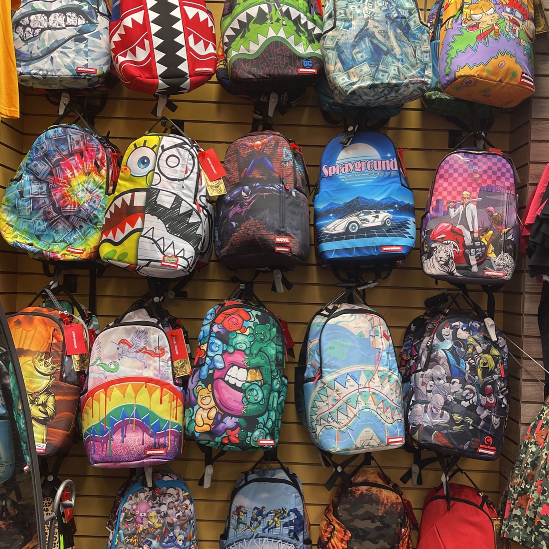 Sprayground bags $66 and up