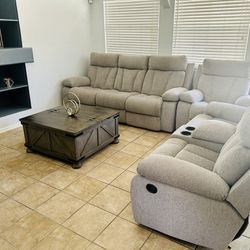 Recliner Sofa Sets (barely Used!)