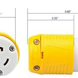 Industrial Grade 20 Amp 125V Locking Plug,