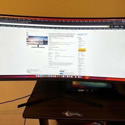 Samsung 34 Inch Ultrawide Monitor