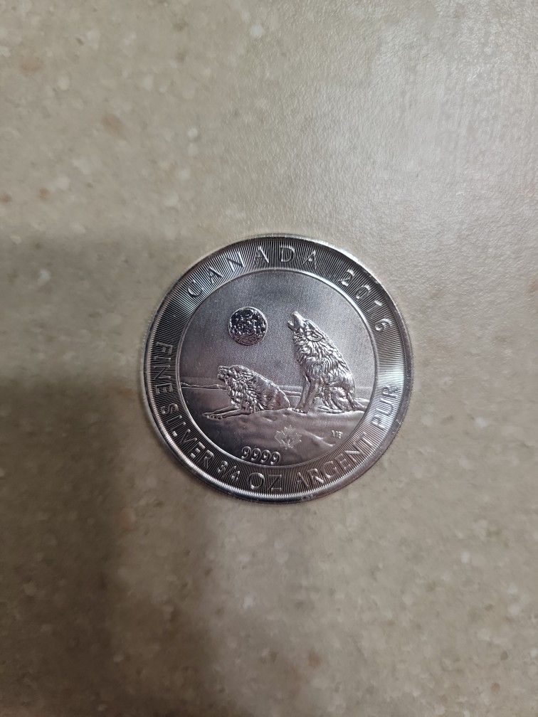 2016 Canada 3/4 Oz 999.9 Silver Coin