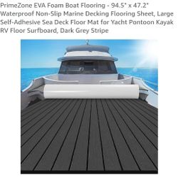 EVA Foam Boat Flooring, Dark Grey, 94.5L 47.2W