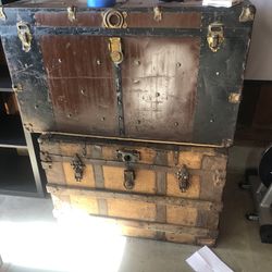 Two Antique Trunks