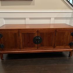 Beautifully Finished Wood TV Console