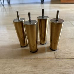 Gold Furniture Legs Feet - 8 Pieces - 5.5 in