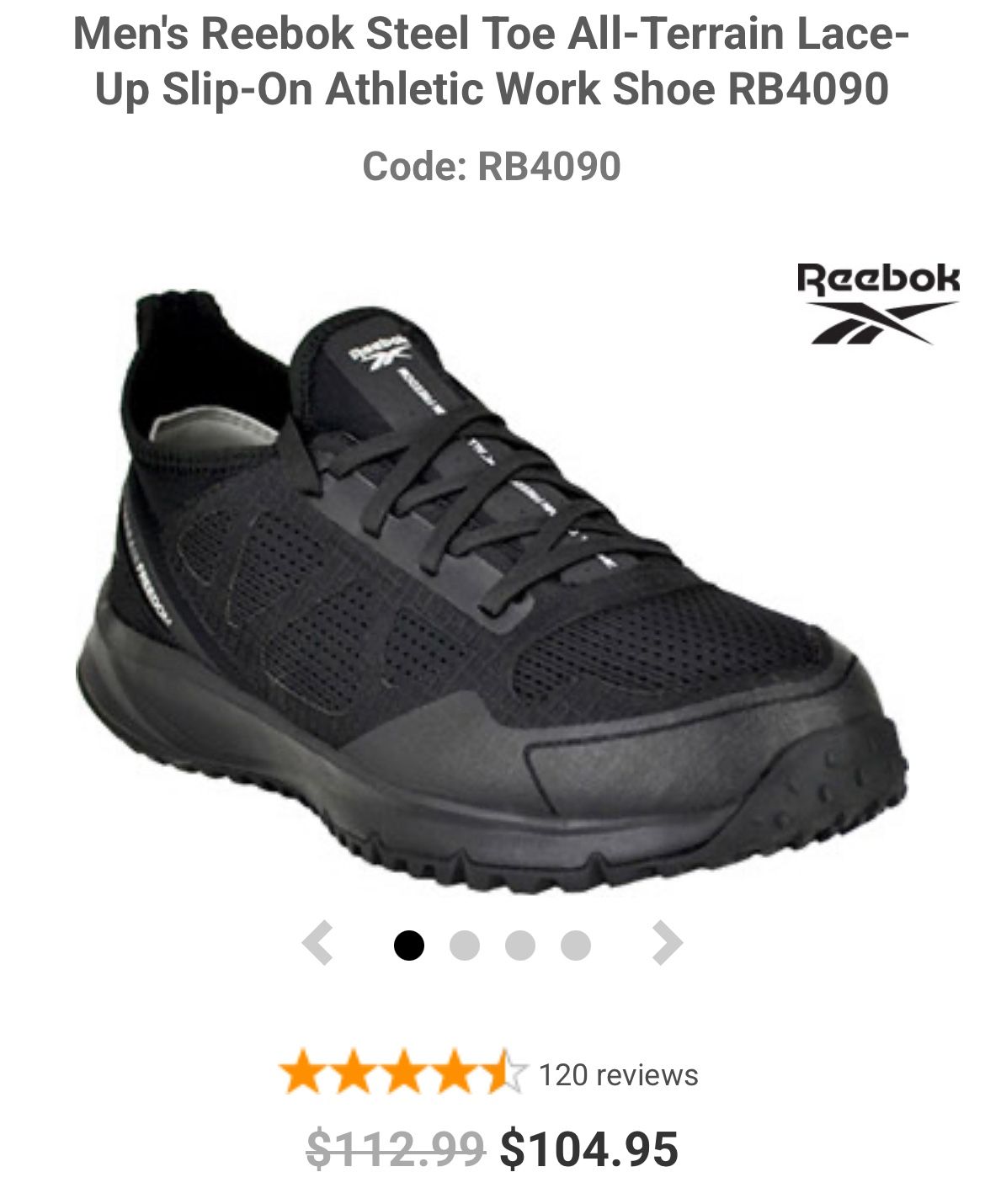 Reebok Steel Toe