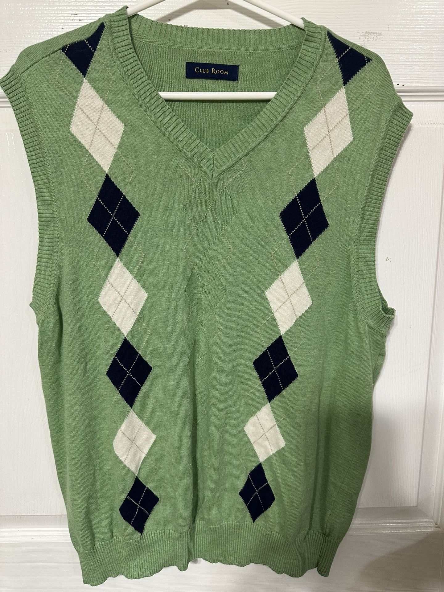 Club Room Argyle Sweater Vest - Men’s Large