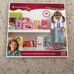 American Girl Doll Card-Making Pad Craft Set