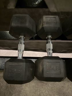 35 LBS and 40 LBS Dumbbell Pairs