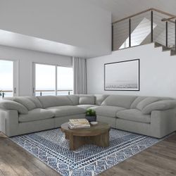 New Sectional Grey Couch 