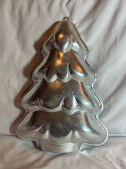 VINTAGE Wilton CHRISTMAS TREE Cake Pan Holiday 1986 Baking Bakeware 2105-9410