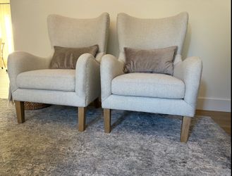2 Wing back chairs