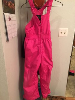 Pink snowsuit