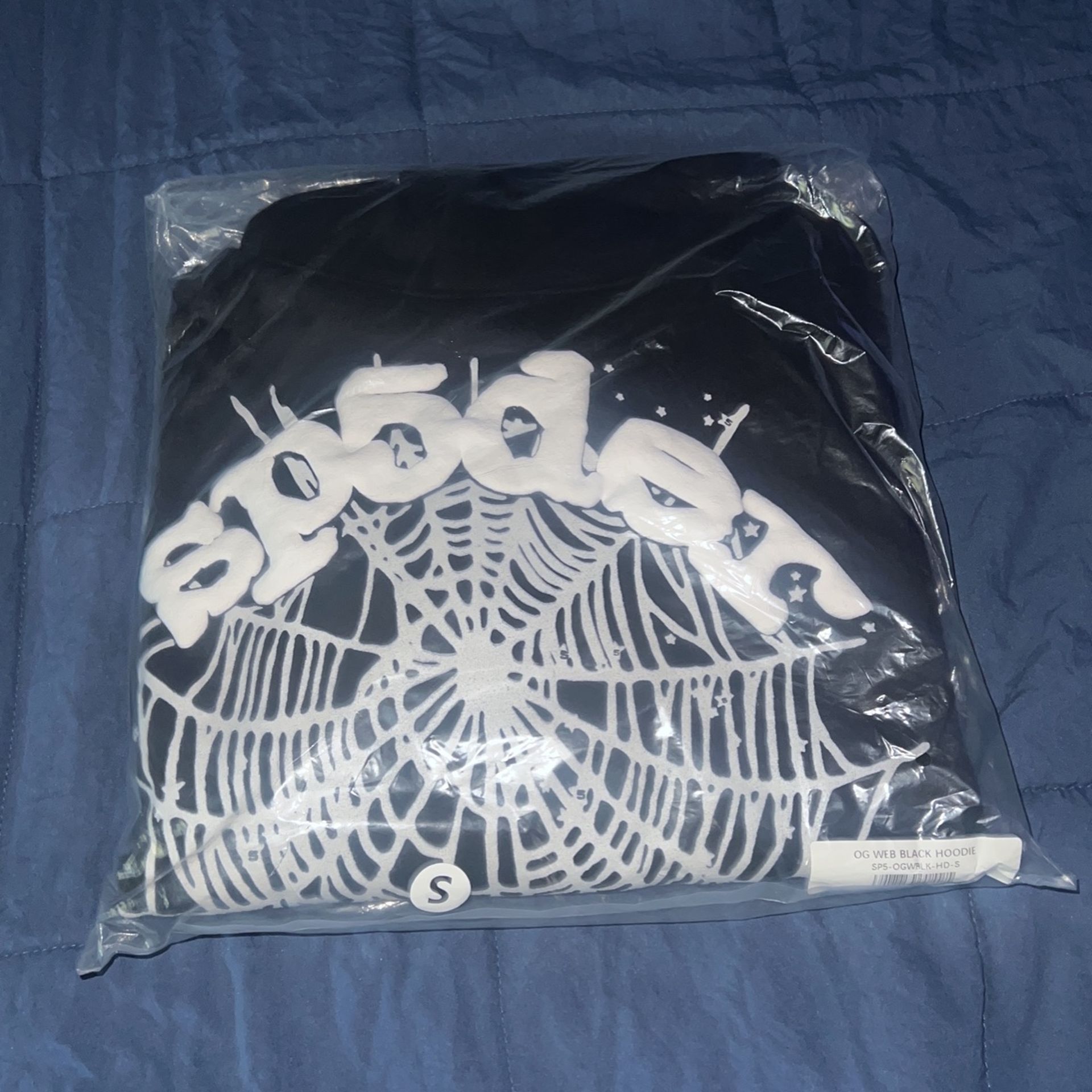 Black Spider Hoodie Size Small