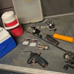 LOT OF CAMPING/FISHING ITEMS