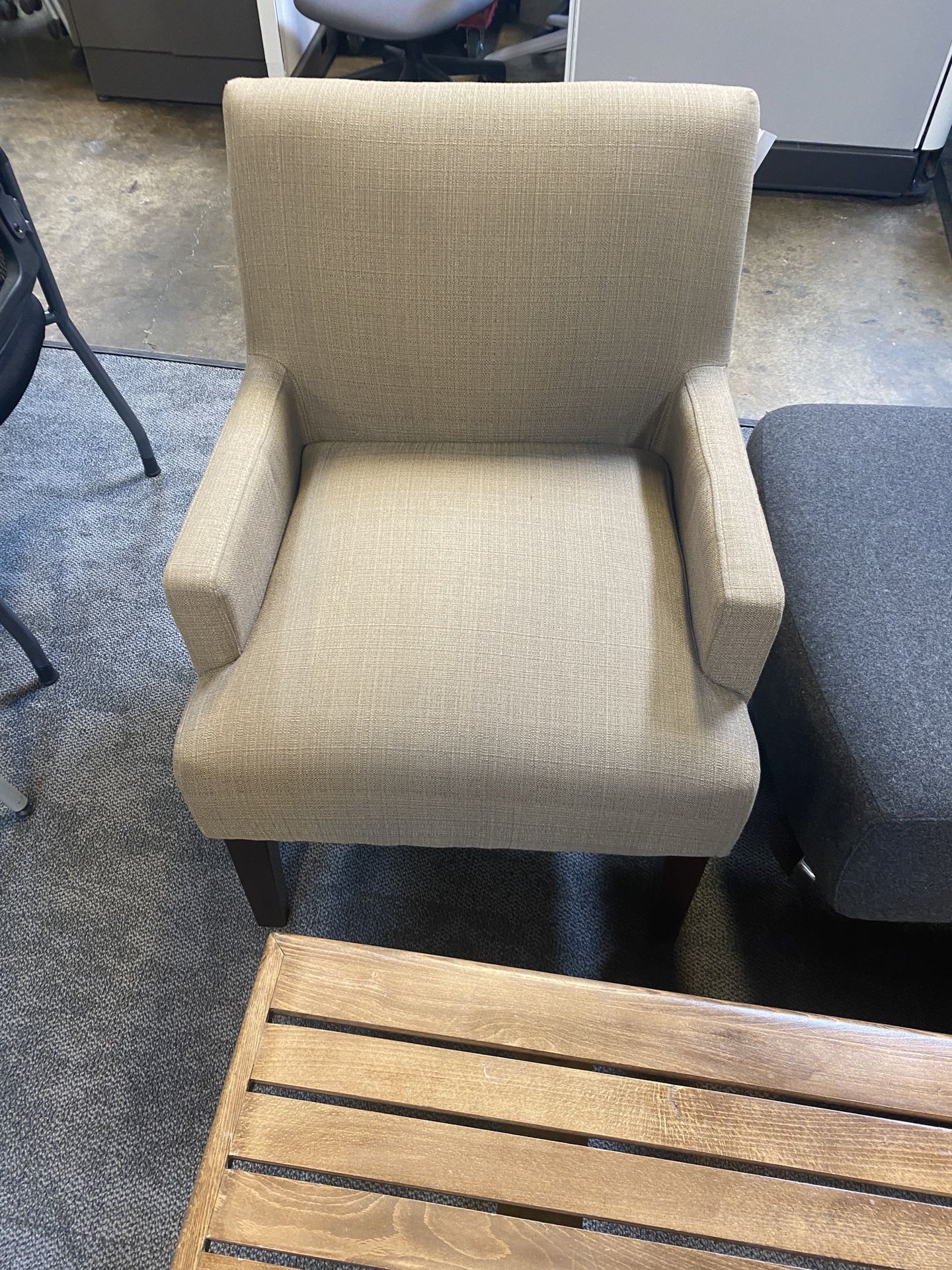 Green Fabric Side Chair