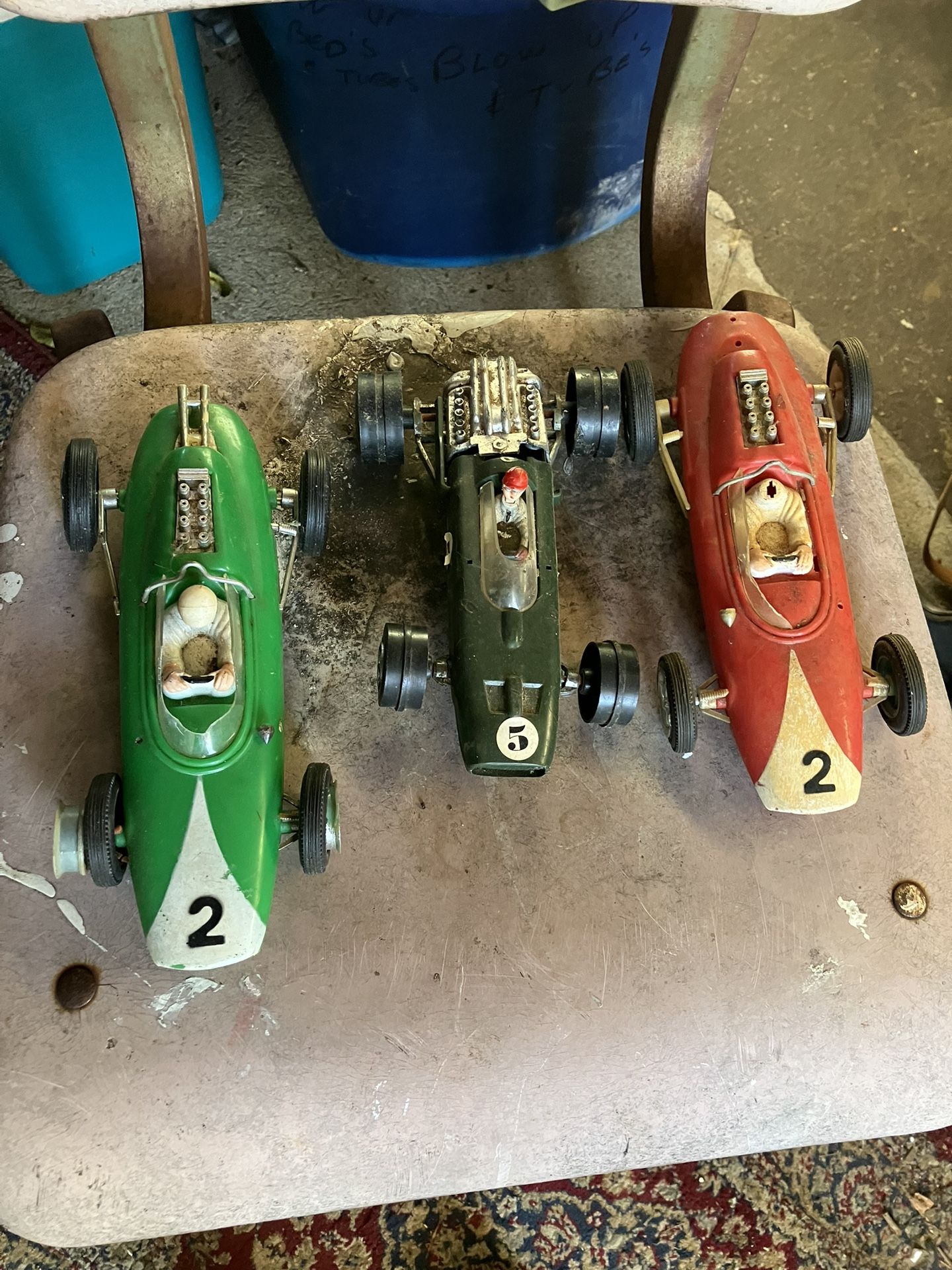 Vintage toy Indy Race Cars